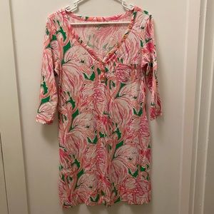 Lilly Pulitzer Flamingo Print T-Shirt Dress 🦩🦩🦩